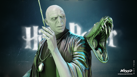 méchant merveille Voldemort buste 2023 testé prêt 3d impression 3dmodeling 3dart sculpture 3dprinting art conception artistes 3dmodels stl 3d print model - Mito3D