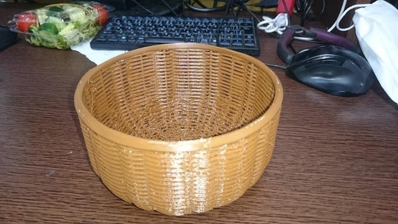 wicker basket Home household supplies home 3d print model - Mito3D