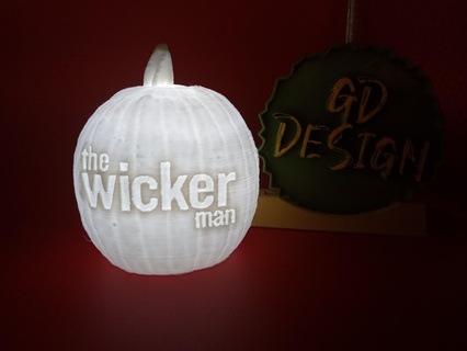wicker man halloween pumpkin light tealight reading party nightlight office kids room art decor cave shed 3d print model - Mito3D
