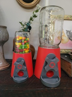 wide mouth mason jar candy machine dispenser kitchen dining 3d print model - Mito3D