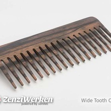 wide tooth comb cnc laser home bathroom zenziwerken stepcraft mpcnc lasercut router 3d print model - Mito3D