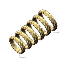 wide twist motif band sizes 5to10 3d print model jewelry ring fashion printable gold silver jewellery sterling braided rope wire wave croissant vintag stackable stacker rings 3d print model - Mito3D
