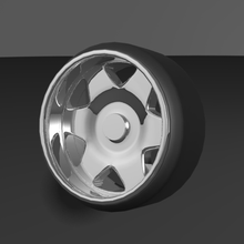 wide wheel 1 24 modelkit ver2 3d print model - Mito3D