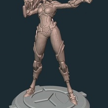 dul kadın aşırı izleme heykelcik Kerrigan 3d print model - Mito3D