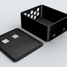 wifi motorized slider electronics box - jjrobots gadget arduino brain casing enclosure leonardo shield robotics 3d print model - Mito3D