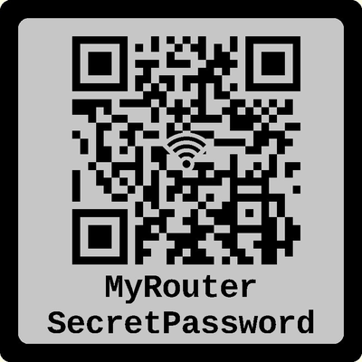 wifi password coaster qr nfc code gadget 3d print model - Mito3D