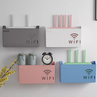 Wifi pared apoyo organizador decorativo enrutador caja 3d print model - Mito3D