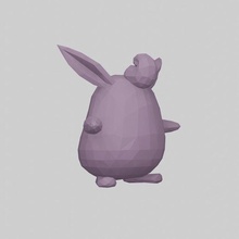 wigglytuff poli Pokémon 3d print model - Mito3D