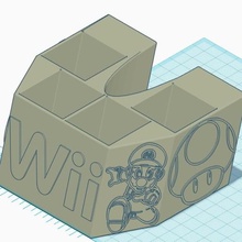 wiimote di archiviazione gioco wii il fai da te nintendo 3d print model - Mito3D