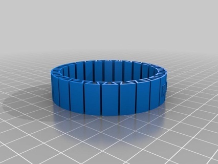 wiki bransoletka customized bracelets 3d print model - Mito3D