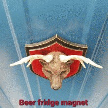 vahşi bira duvara monte buzdolabı mıknatısı esun3d çeşitli ev mıknatıs komik hayvan şekil geyik 3d print model - Mito3D