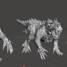 sauvage Draco Lion 3d print model - Mito3D