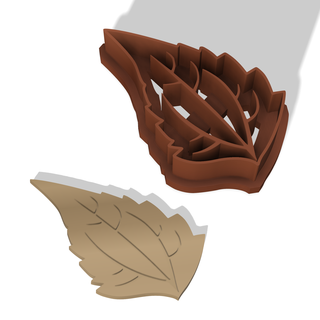 selvagem folhas cortador polímero argila x2 designs traje joalheria biscoitos polimérica brincos colar Folha tropical 3d print model - Mito3D