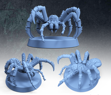wild spiders Game art toy dnd dungeon and dragons pathfinder tabletop rpg miniatures monters ttrpg highdetails spider 3d print model - Mito3D