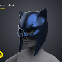 chat sauvage masque 3d print model - Mito3D
