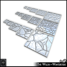 wilds wintertide - square bases game toy accessories wargaming rpg minis kings war 28mm 3d print model - Mito3D