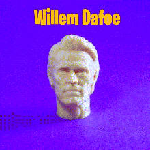 willem dafoe head 1 6 scale pla kit supports 3d print model - Mito3D
