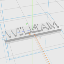 william letters name male 3d gift 3d print model - Mito3D
