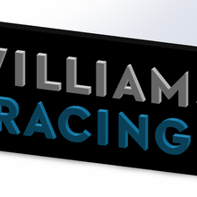 Williams corrida logotipo f1 ônibus 3d print model - Mito3D