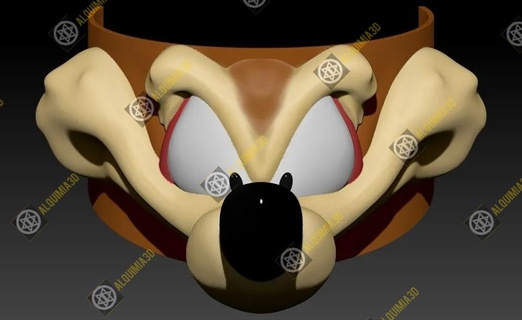 Willie Kojote Applikationen Looney Melodien Andenken Dekoration Frühstück Geschenk niedlich komisch 3d print model - Mito3D