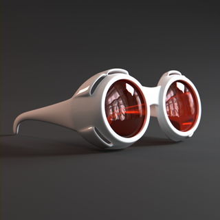 willy wonka glasses 3d print model - Mito3D