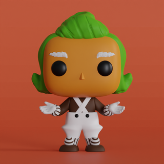 Willy wonka oompa animale funko pop juguete 3d print model - Mito3D