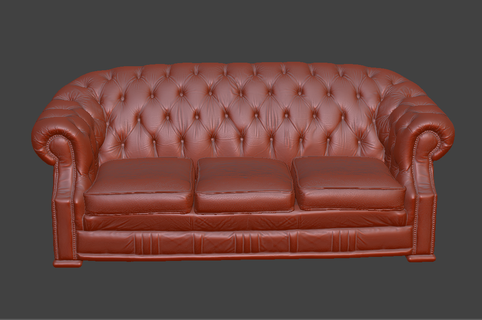 Winchester sofá Chesterfield casa assento cadeira mobília clássico vivo interior Projeto luxo 3d print model - Mito3D