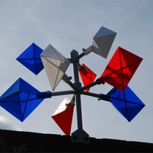 le vent de la jauge windspiel v4 personnalisable maison customizer jardin en plein air 3d print model - Mito3D