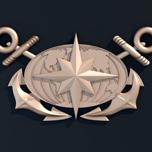 wind rose art sea anchor planet earth travel ocean sailor captain marine compass 3d print model - Mito3D