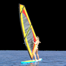 wind surf girl 1 3d print model - Mito3D
