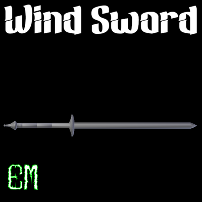 wind sword swords blade blades weapon weapons steels brands 3d print model - Mito3D