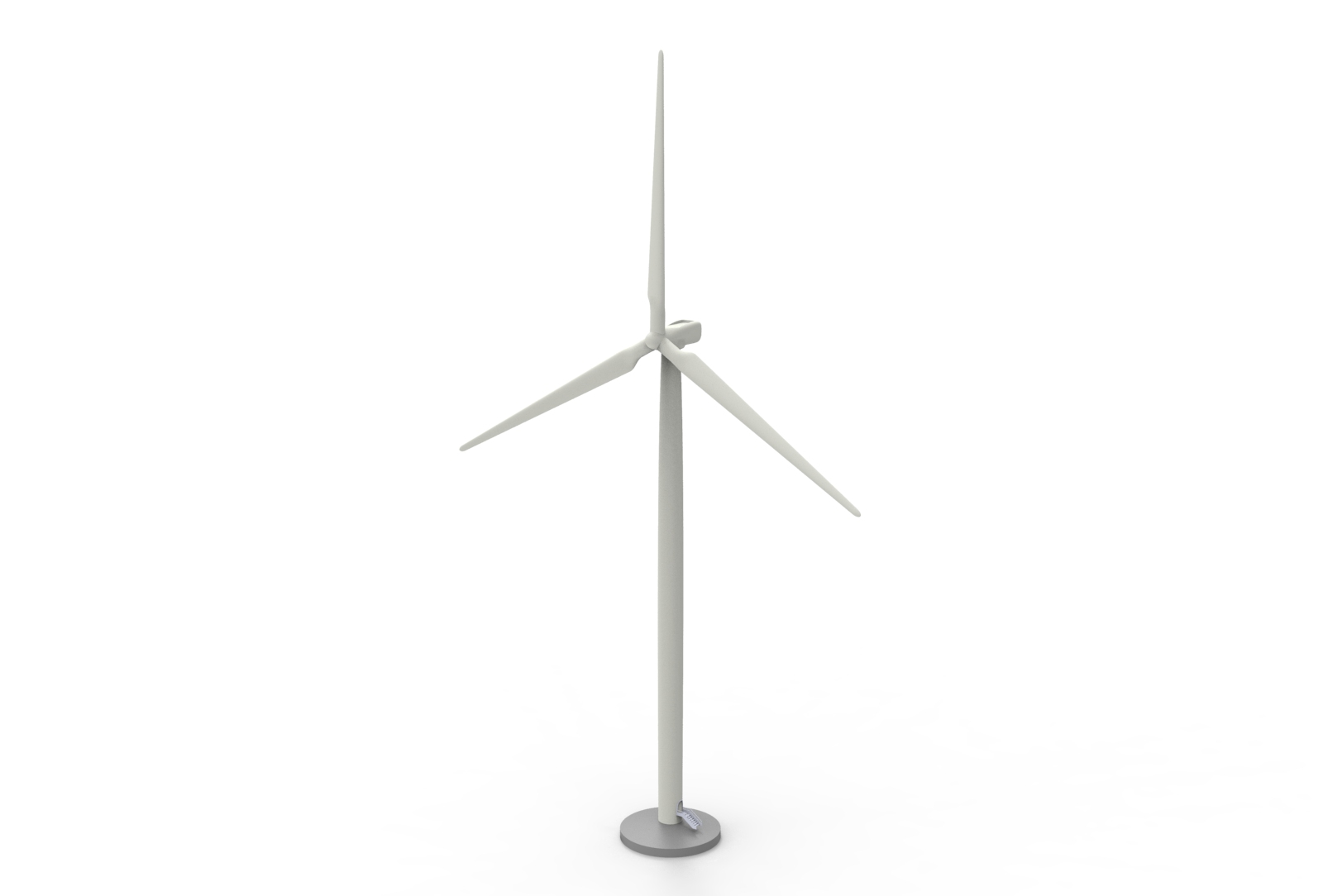 viento turbina torre electricidad hélice eólica energía granja verde limpiar paisaje juhannproducto sustentabilidad lowpoly highpoly ar 3D print model - Mito3D