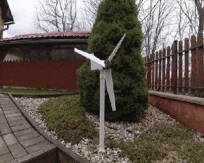 viento turbina molino jardín decoración aire libre 3d print model - Mito3D