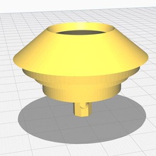 segnavento adattatore gadget stazione meteo banderuola l'adattatore davis ambiente 3d print model - Mito3D