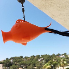 girouette la maison du poisson à l'extérieur les conditions météorologiques vent 3d print model - Mito3D