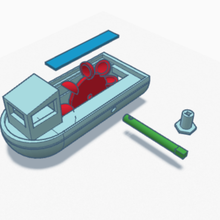 avvolgimento traghetto giocattolo acqua 3d print model - Mito3D