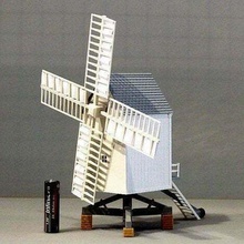 moinho vento arquitetura edifícios estruturas 3d print model - Mito3D