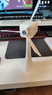 Moulin vent turbine 3d print model - Mito3D