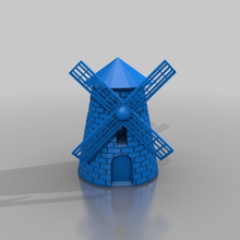 windmill architecture buildings structures 3d print model - Mito3D