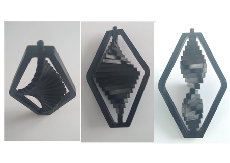 Moulin vent gadget ventilateur pendentif moulin 3d print model - Mito3D