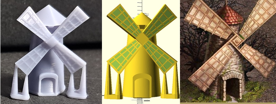 yel değirmeni kahramanlar of büyü 3 masa oyunu oyun 3d print model - Mito3D