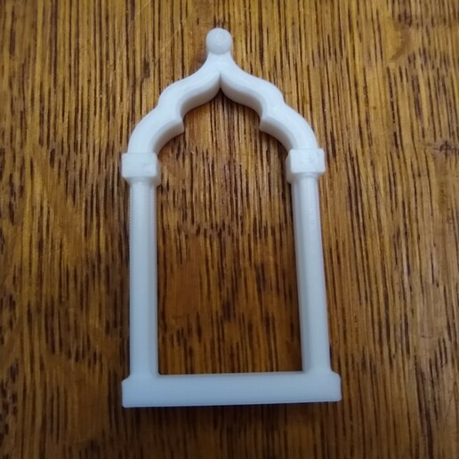 window Ogee kemer omuz sütunlar pencere pencereler model mini mimari bileşenleri elementler süslü islami sütun 3D print model - Mito3D