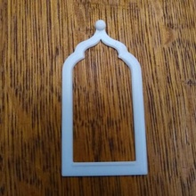 window Ogee kemer omuzlar pencere pencereler model mini mimari bileşenleri elementler süslü islami 3d print model - Mito3D