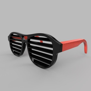 window blinds glasses funny party fashion 3d print model - Mito3D