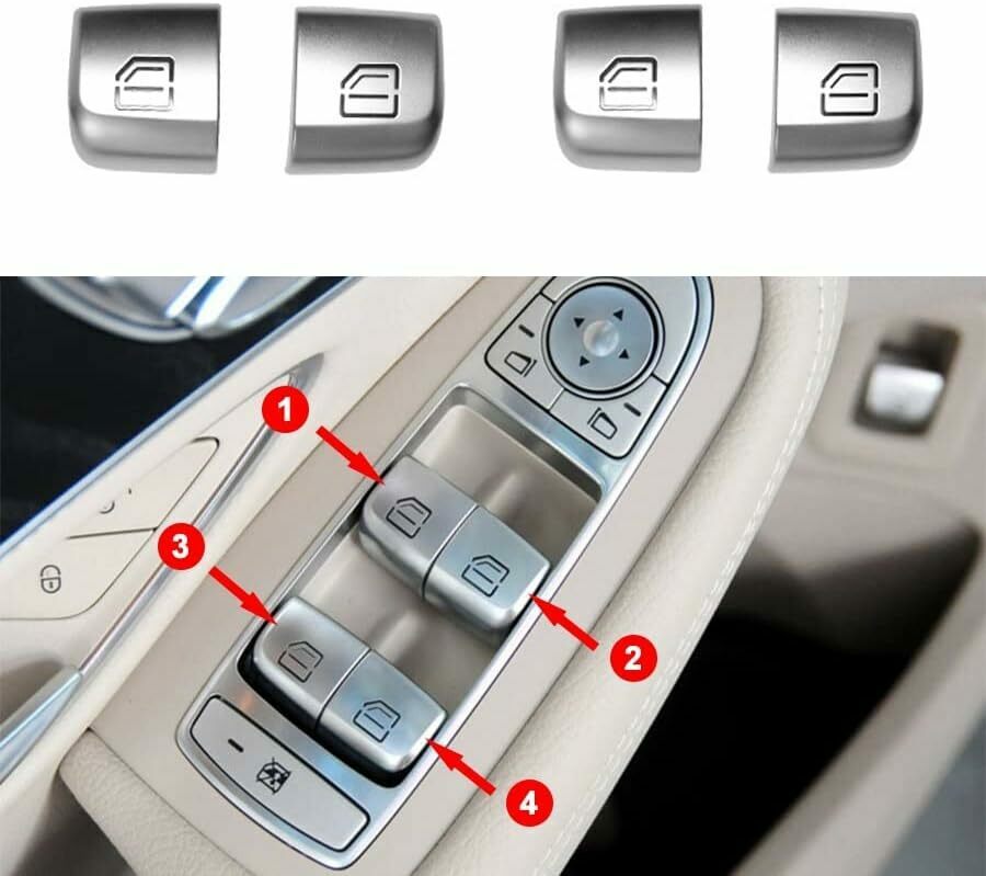 finestra ascensore pulsante benz w205 c180 c200 glc w253 3D print model - Mito3D