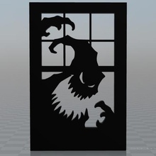windows canavar çeşitli Cadılar Bayramı logo mıknatıs oyuncak 3d print model - Mito3D