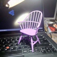 Windsor cadeira mobília casa miniatura brinquedos cha esculturas 3d print model - Mito3D