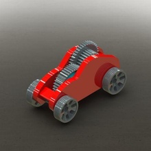 windup motor car toy game auto string spring engine 3d print model - Mito3D