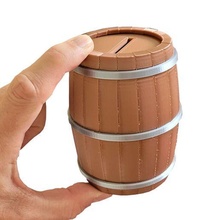 vino barril ahorros caja 3d print model - Mito3D
