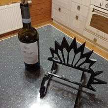 wine bottle holder art stand feast souvenir gift kitchen 3d print model - Mito3D